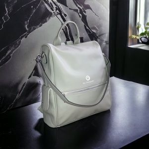 Bio-Therapeutics Grey Vegan Leather Bag